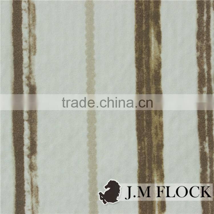 Printing China stock lot design flocked non-woven fabric