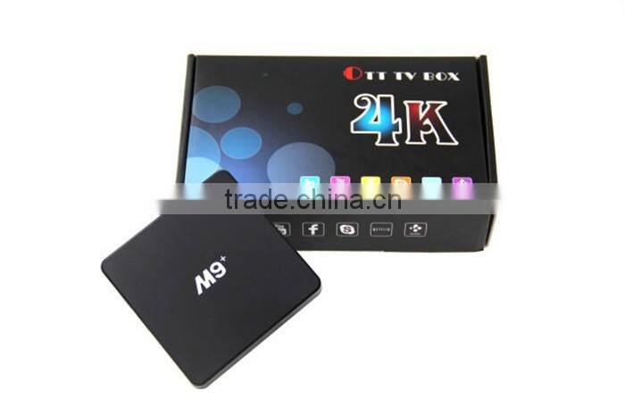 Hot sale M9+ TV box M9 plus Android TV Box Quad Core Android 5.1 S905 KODI 16.1 Quad Core