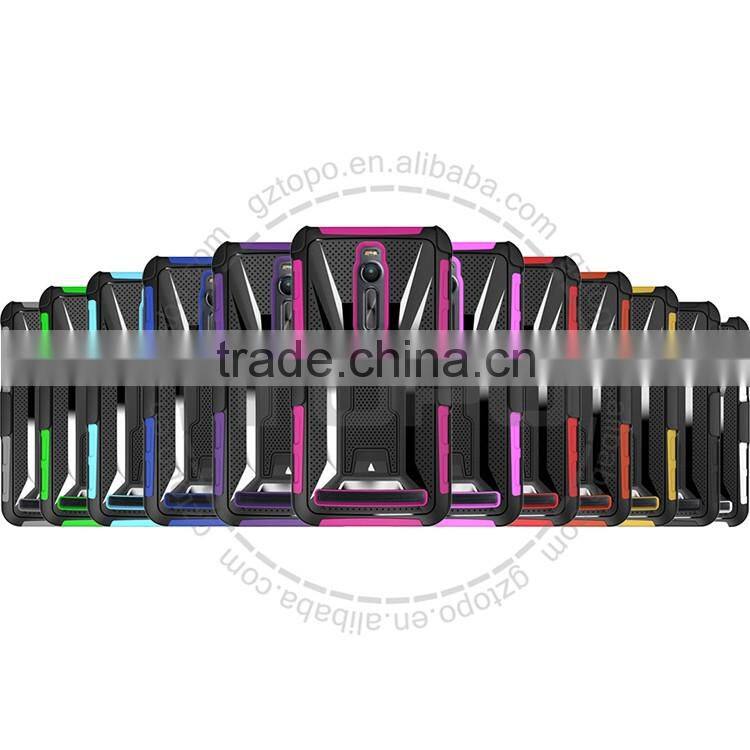 Shockproof Robot 3 in 1tpu pc silicon Phone Cover phone case Accessories Wholesale with Holster clip for ASUS zenfone2