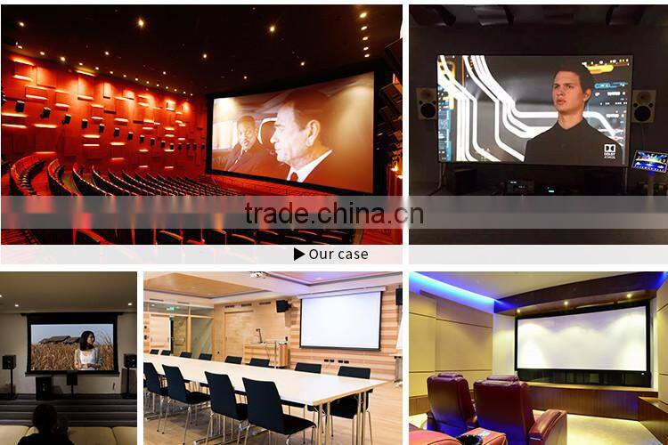 200 inch 4:3 fast foldable screen /3D rear & front projection screen fabric