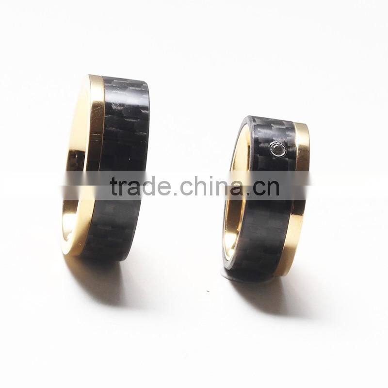 Fashion couple ring stainless steel titanium new designs jewelry