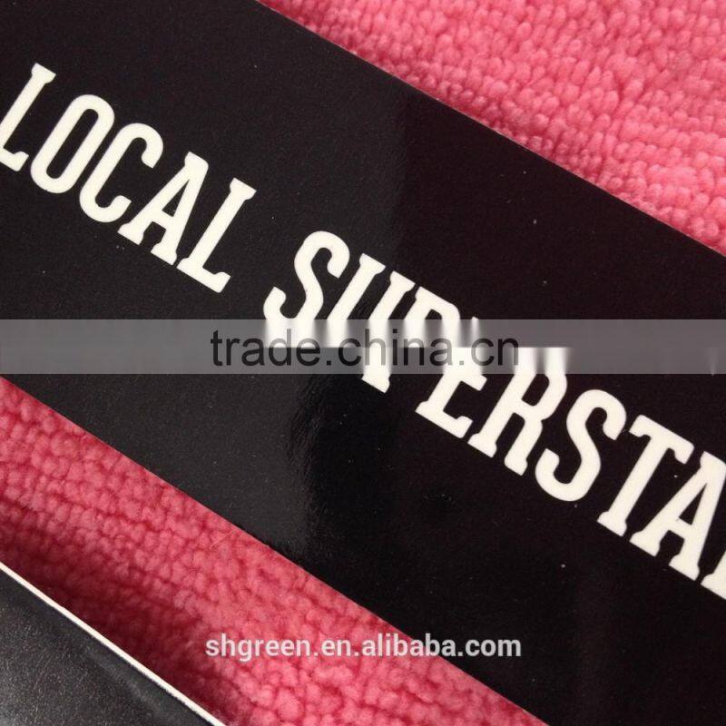 High quality Spot UV light brand name special paper hangtag