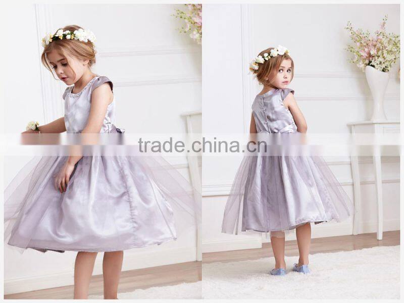 China wholesale children clothing print child dress beautiful flower girl dress