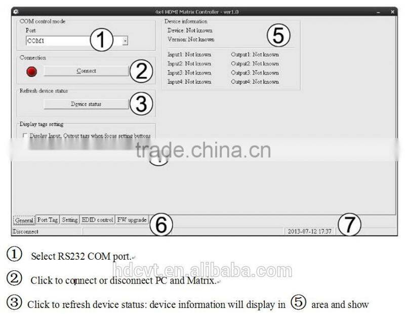 High quality HDMI Matrix 4 x HDMI 1.4 4K *2K