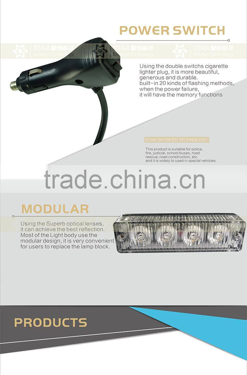 Amber mini Led police light bar with magentic for car TBD-A70E