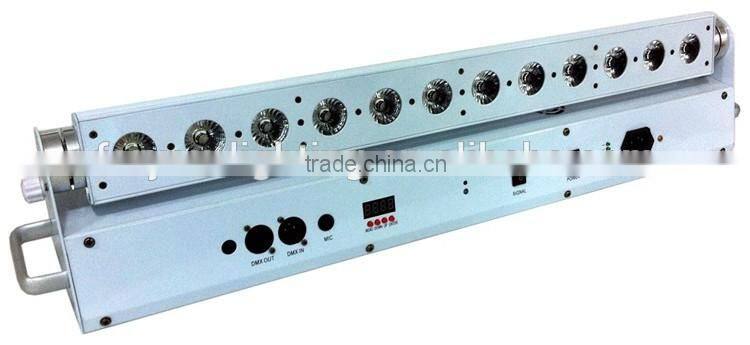 Manufacturer Wholesale Rechargeable DMX Wireless Battery Powered Backdrop 6in1 RGBWAUV 12pcs 18w LED Wall Washer Light