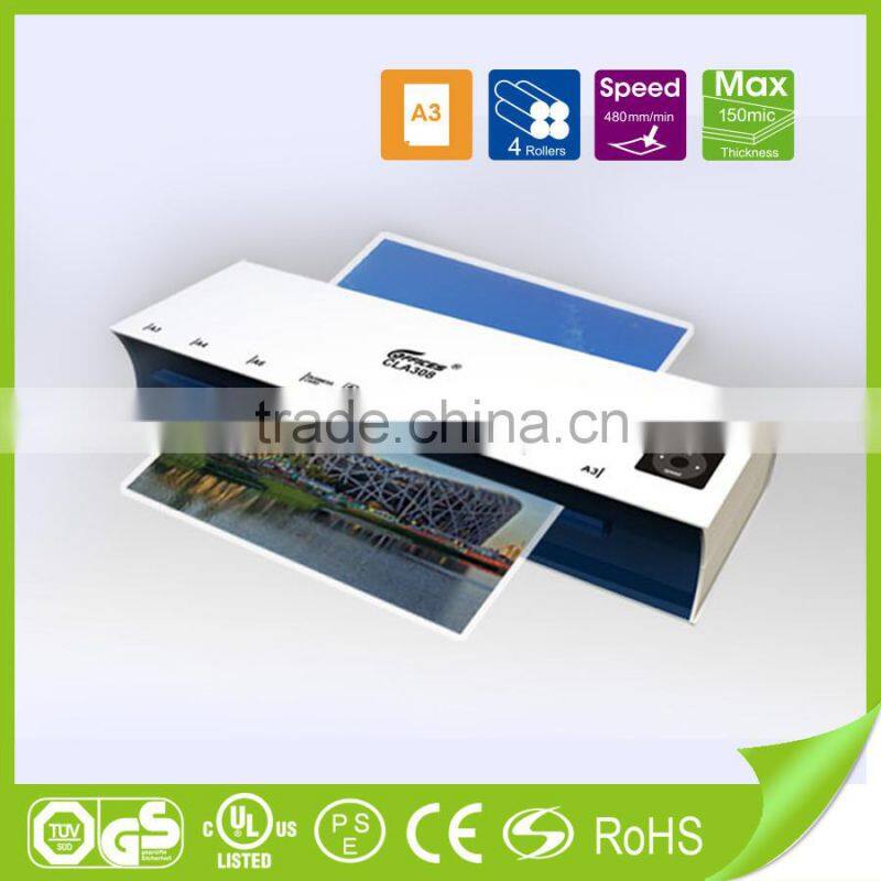 Factory sale 4 rollers laminator A3 laminating machine