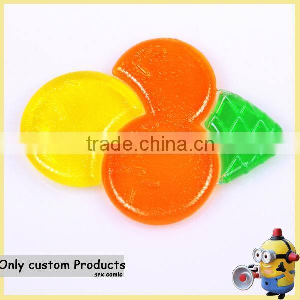 Make BPA FREE Squeak-infant teether teething baby/OEM ice-cream shape children silicone teethers manufacturer