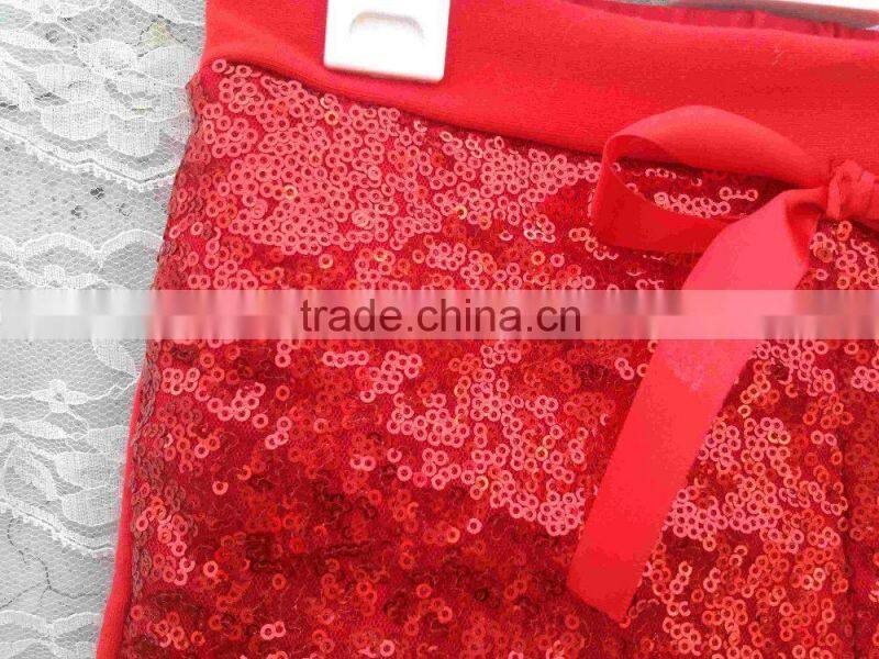 Wholesale Kids Shorts With Bow Knot High Quality Baby Sequin Shorts Petti Short Pants With Stretchy Cotton Shorts