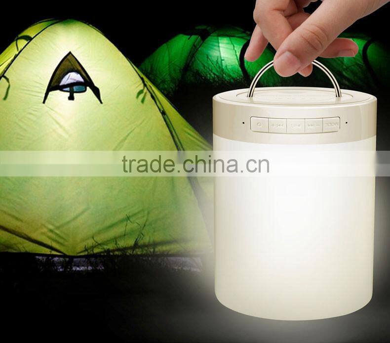 Free Sample Colorful LED Touch Light Bluetooth Speaker Smart Music Lamp