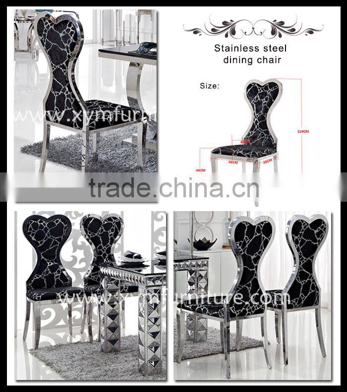 brushed aluminum standard commercial chair