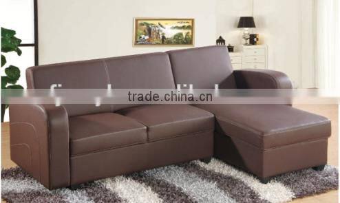Modern Design Leather Sofa, brown leather sectional Corner sofa