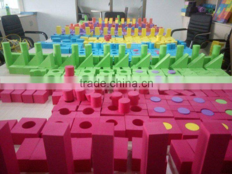 geometric solids plastic foam block