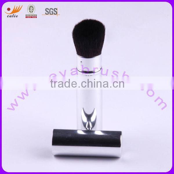 Retractable brush makeup with aluminum tube,OEM order welcomed