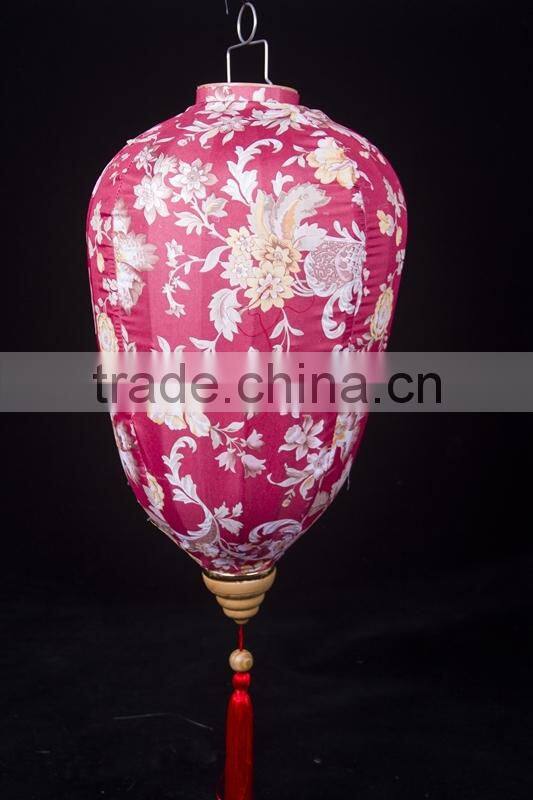 2015 latest design high quality hanging jacquard lantern wholesale