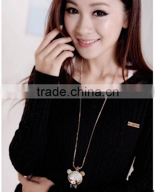 2014 Fashion Trend Elegant Bear Pendant Necklace Little