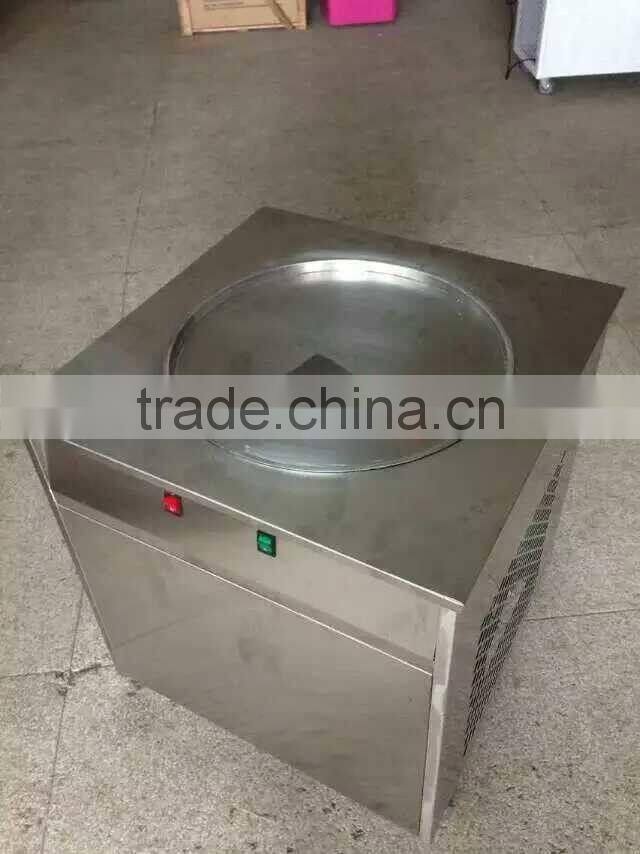 flat pan fried ice cream machine / rolled ice cream machine