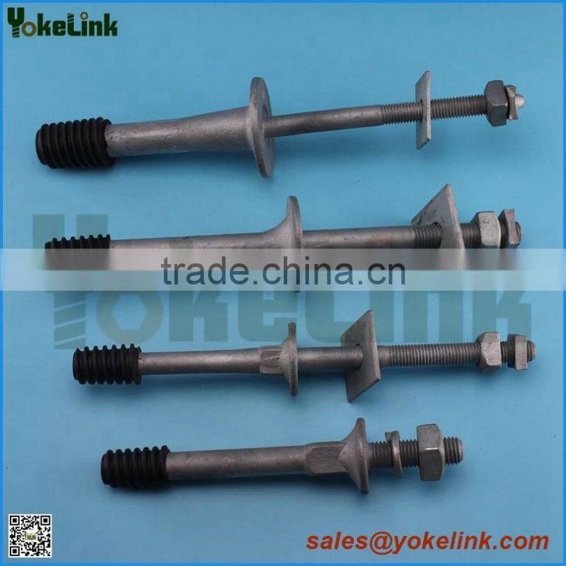 High voltage spindle insulator pin