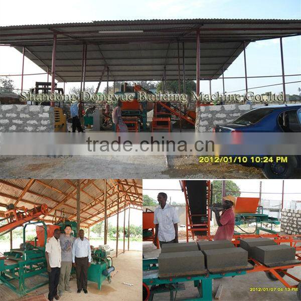 Dongyue simens motor PLC control Bamboo Pallet block making machine in libya