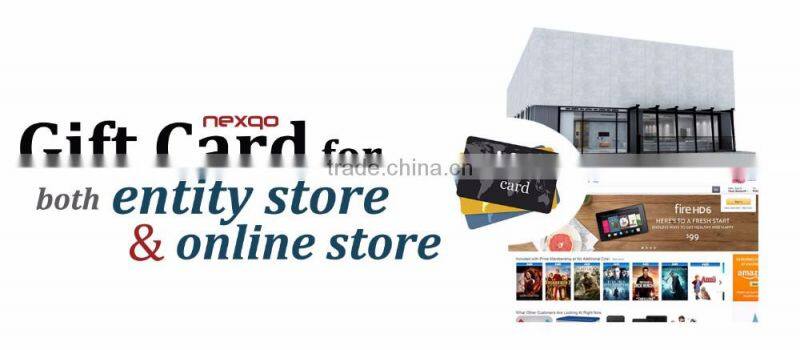 Embossing Serial Number PVC Card Silver or Golden Foil Gift Cards