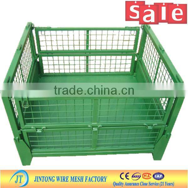 Heavy Industrial Steel collapsibe wire mesh container