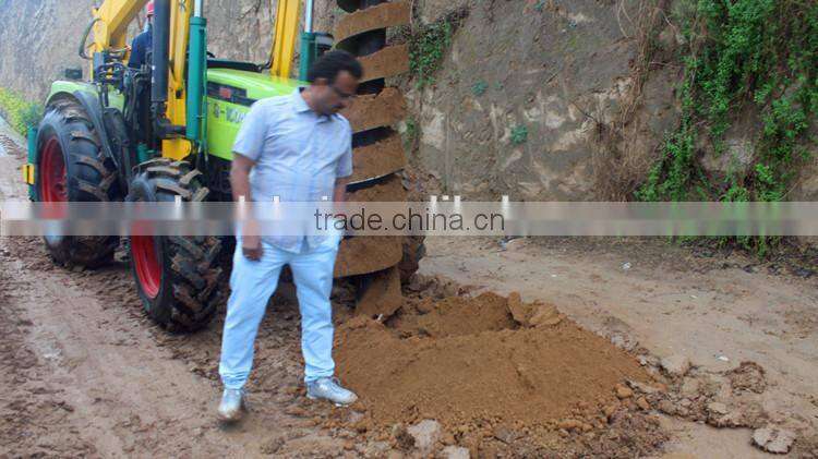 India popular automatic hydraulic digging machine for pole vertical