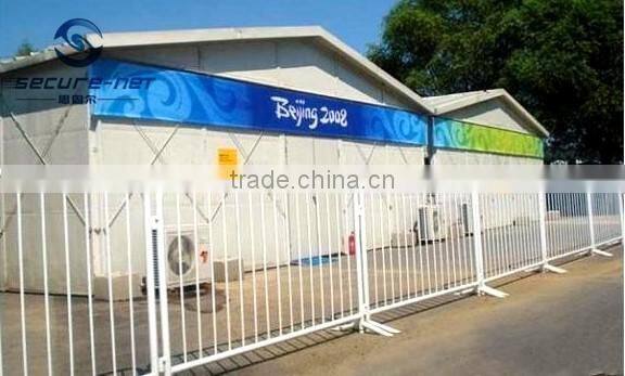 stage crowd control traffic security barrier with crossing feet manufactory