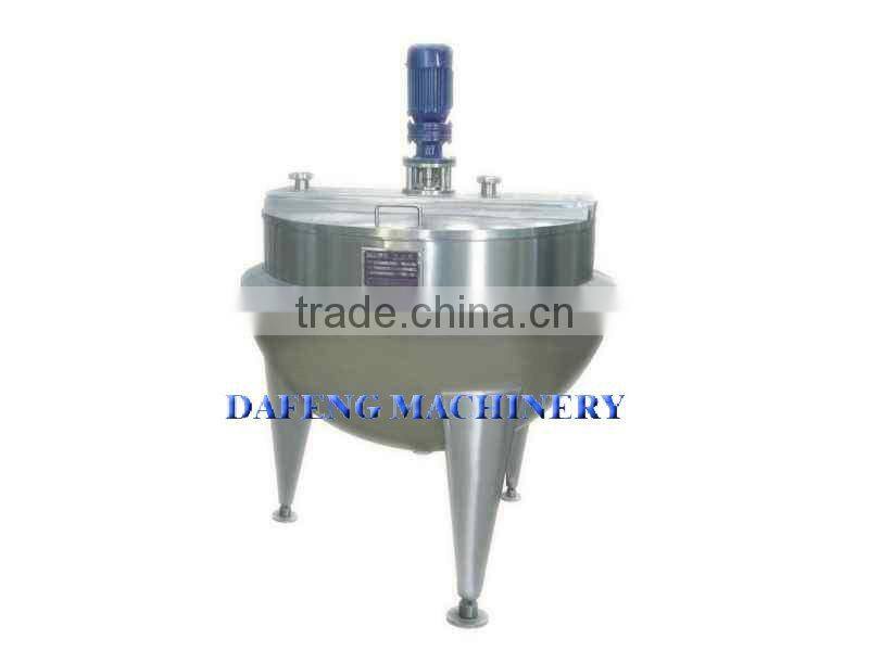 Vertical steam heated jacket kettle cooker