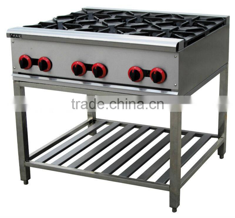Gas cooking range with 4 Burner GH-4(0086-13580546328)