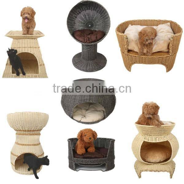 Washable poly rattan cheap price supermarket hotel sundries basket kitchen storage rack