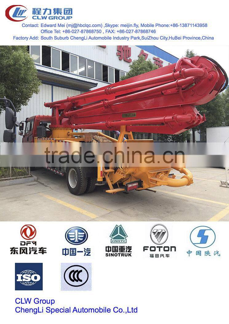 28 m concrete pump truck, 28 m dongfeng concrete pump truck,truck mounted concrete pump