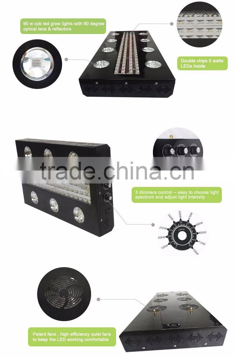 High power quality hydroponics LED Grow Lighting COB indoor growing light