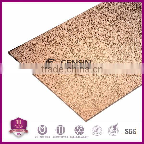 Colored Embossed Polycarbonate Sheet / PC Panel