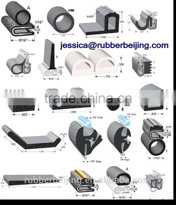 Black Epdm Dense Boat Rubber Seal