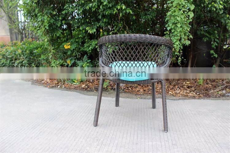 Outdoor furniture plastic wicker recline chair