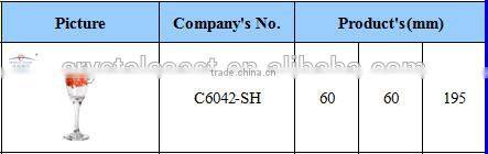 lead free crystal glassware drinking water goblet hot selling high quality wine glasses colored stem goblet