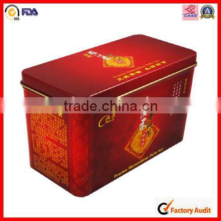 China factory custom coffee with hinge tin can