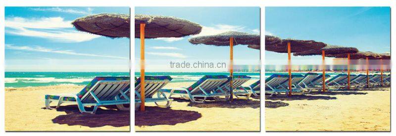 Beach Oil Multi Panel Canvas Painting