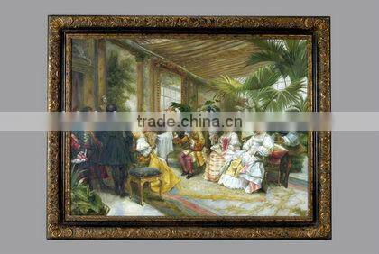 Decorated solid wood Frame Oil Painting