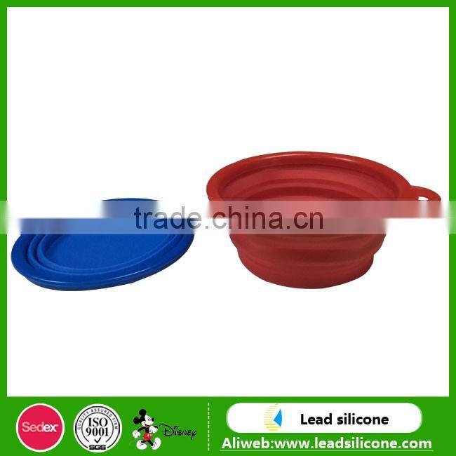 Collapsible Silicone Pet Dog Bowl,Silicone Foldable Pet Feeding Bowl