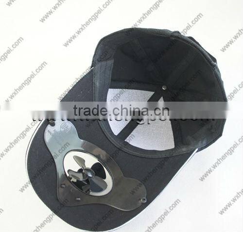 solar LED outdoor cap with fan