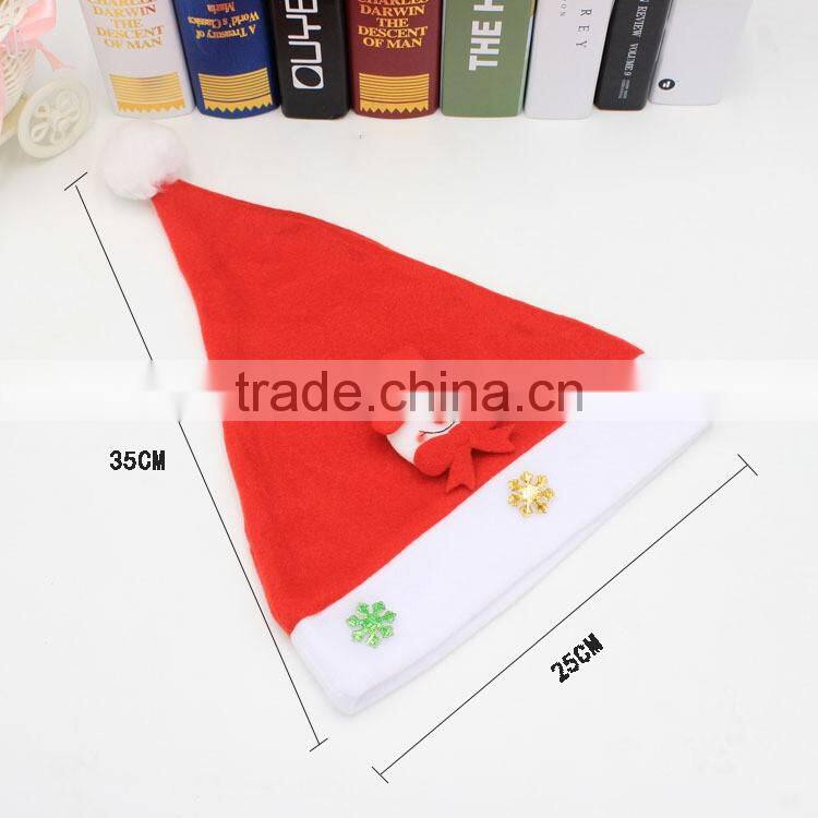 Christmas hat 2016 Santa Claus Christmas Decoration Hat Red And White Party Hats Holiday