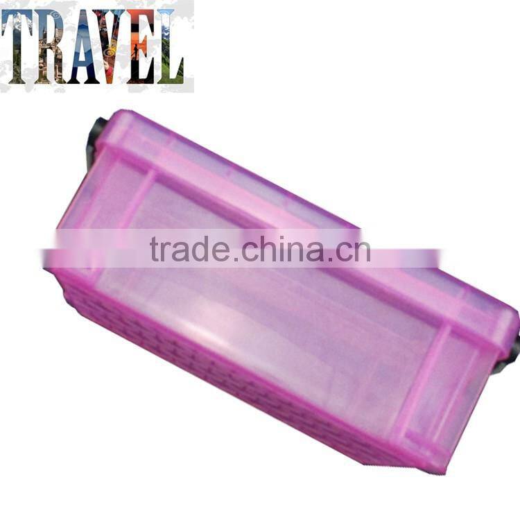 Custom logo promotional plastic stationery mini sotrage box with interlock lid