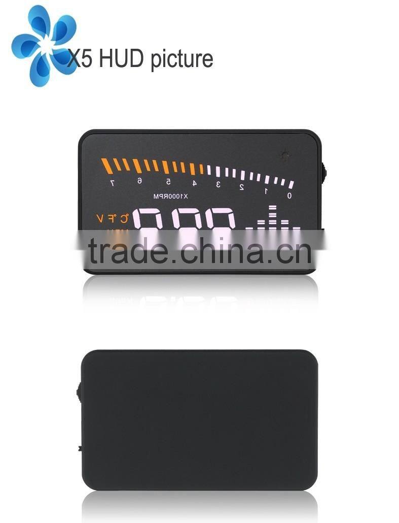 X5 hud 3" Screen Hud Head Up Car HUD Display black
