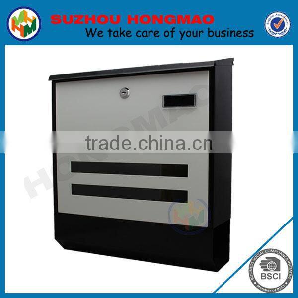 Multi colors large steel mounted letterbox for Europe