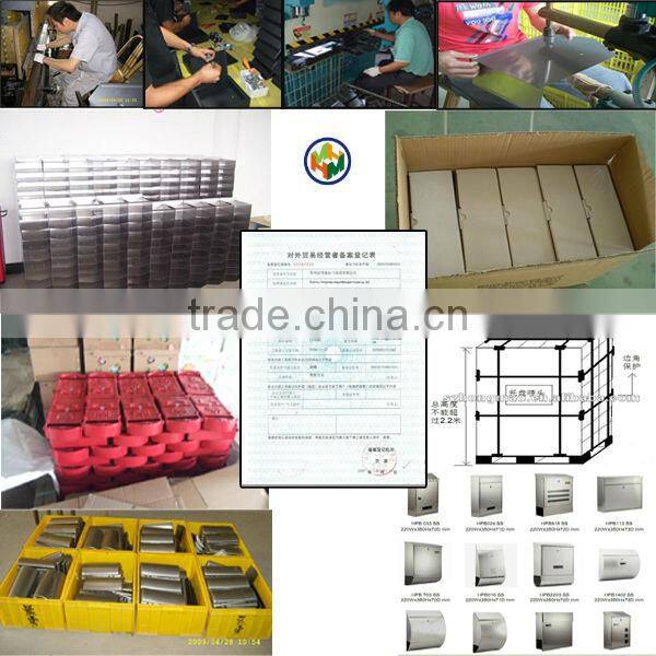 Galvanized steel letterbox in many colors