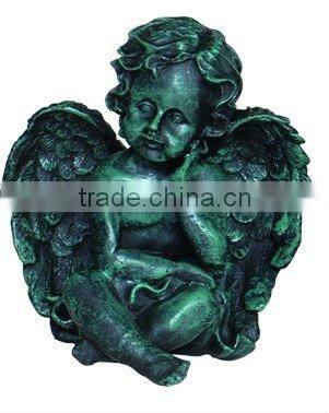 China supplier metal statue antique cast iron people statues