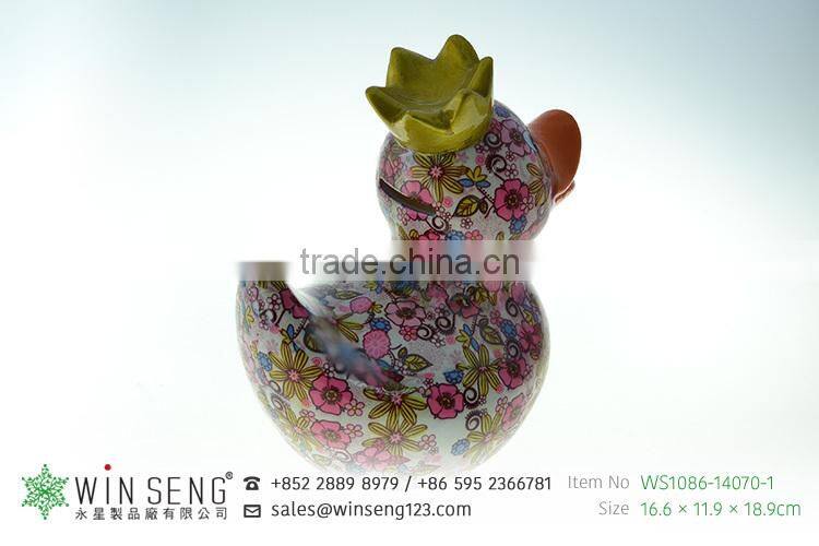 lovely design Ceramic Duck Shaped coin bank for sales