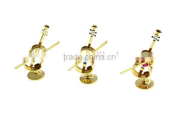 Gold Plated Crystal Guitar with crystals from swarovski