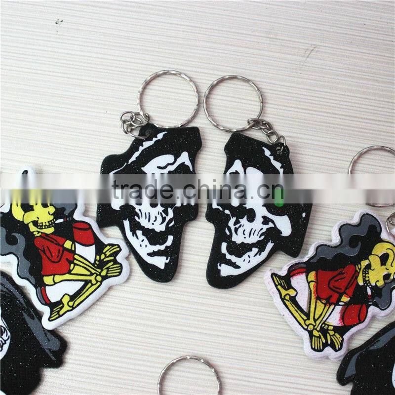 Custom Palm Shaped PVC With Sponge Keychain